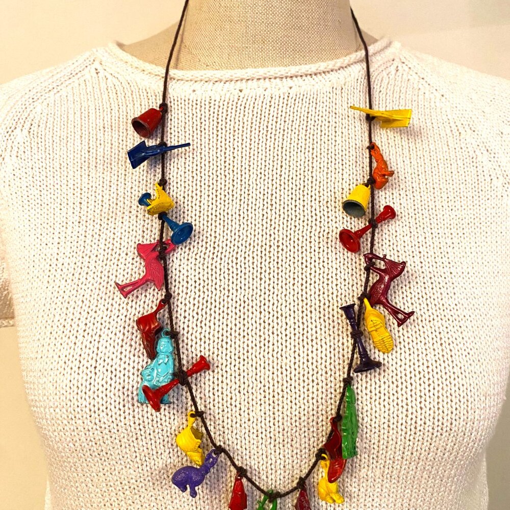 Festive Multi-Pendant Charm Necklaces - Picture 3 of 7